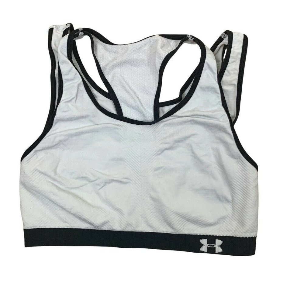 Under Armour Sports Bra Active Compression Bra Racer Back Womens Med Reversible